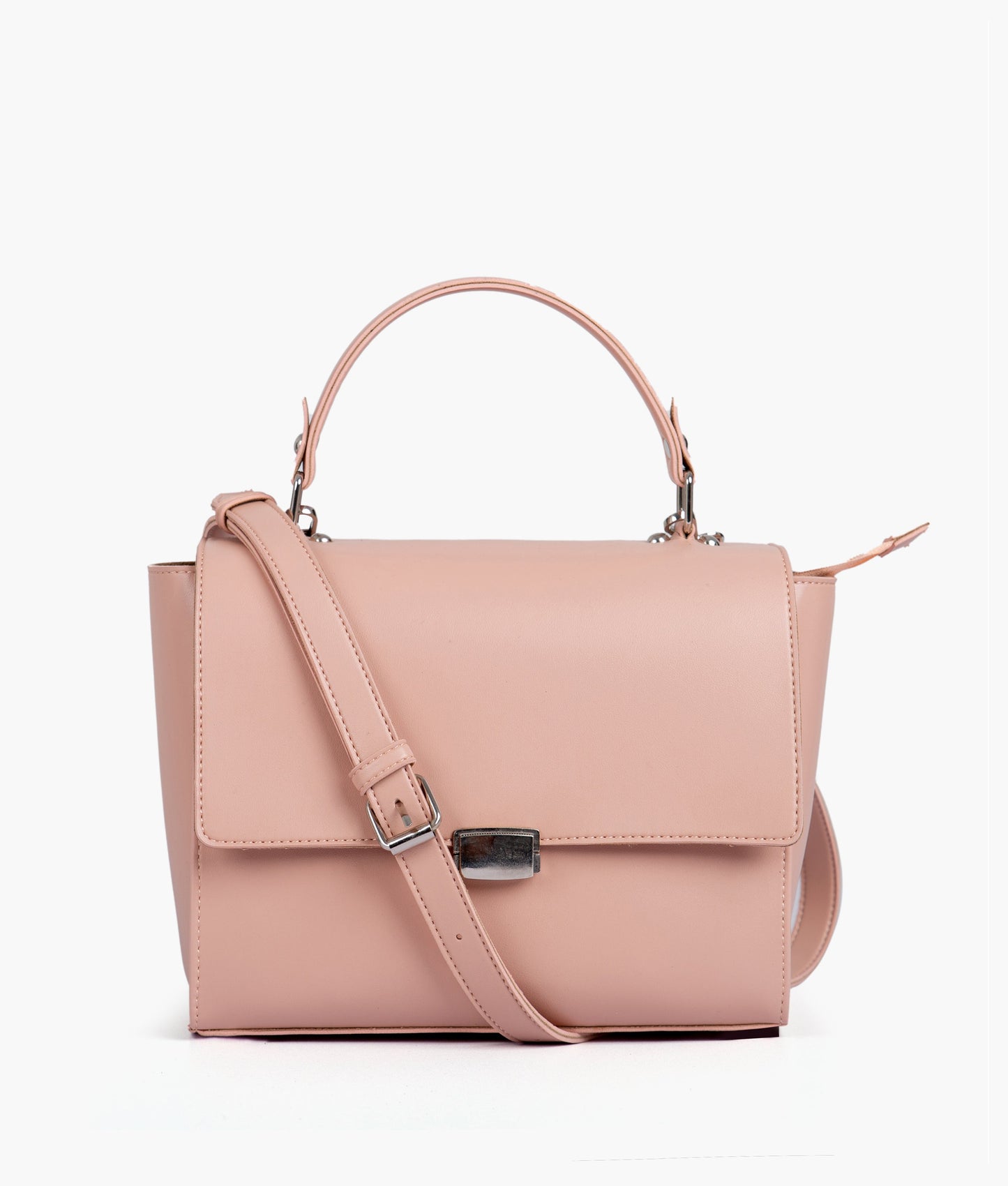 Peach mini messenger bag