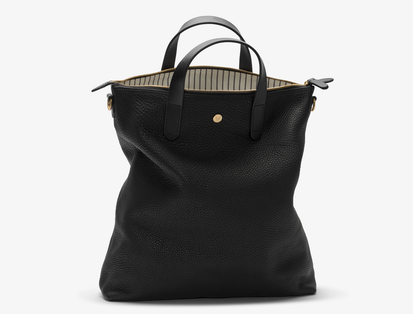 Shopper, Leather - Black/Black