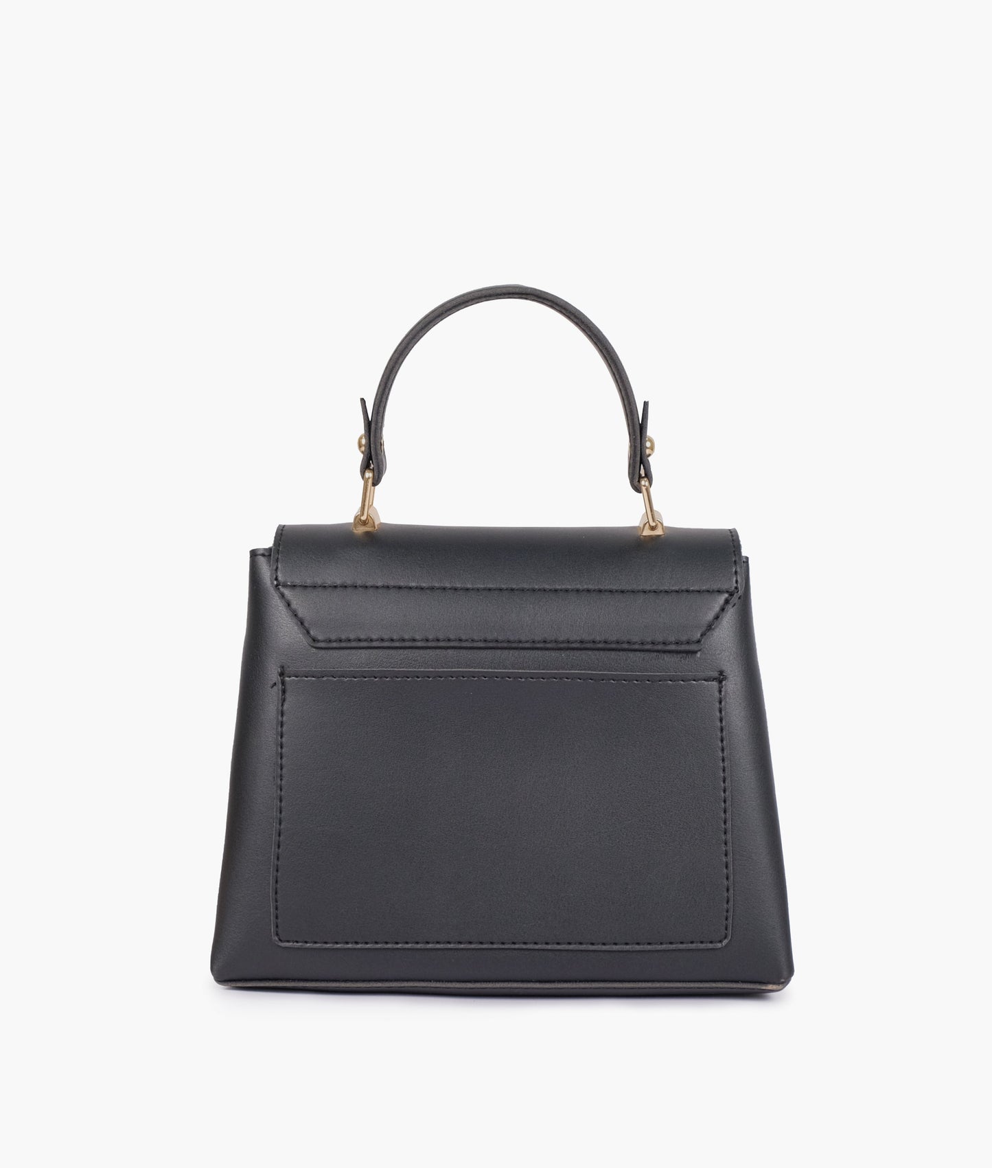 Black mini top-handle bag