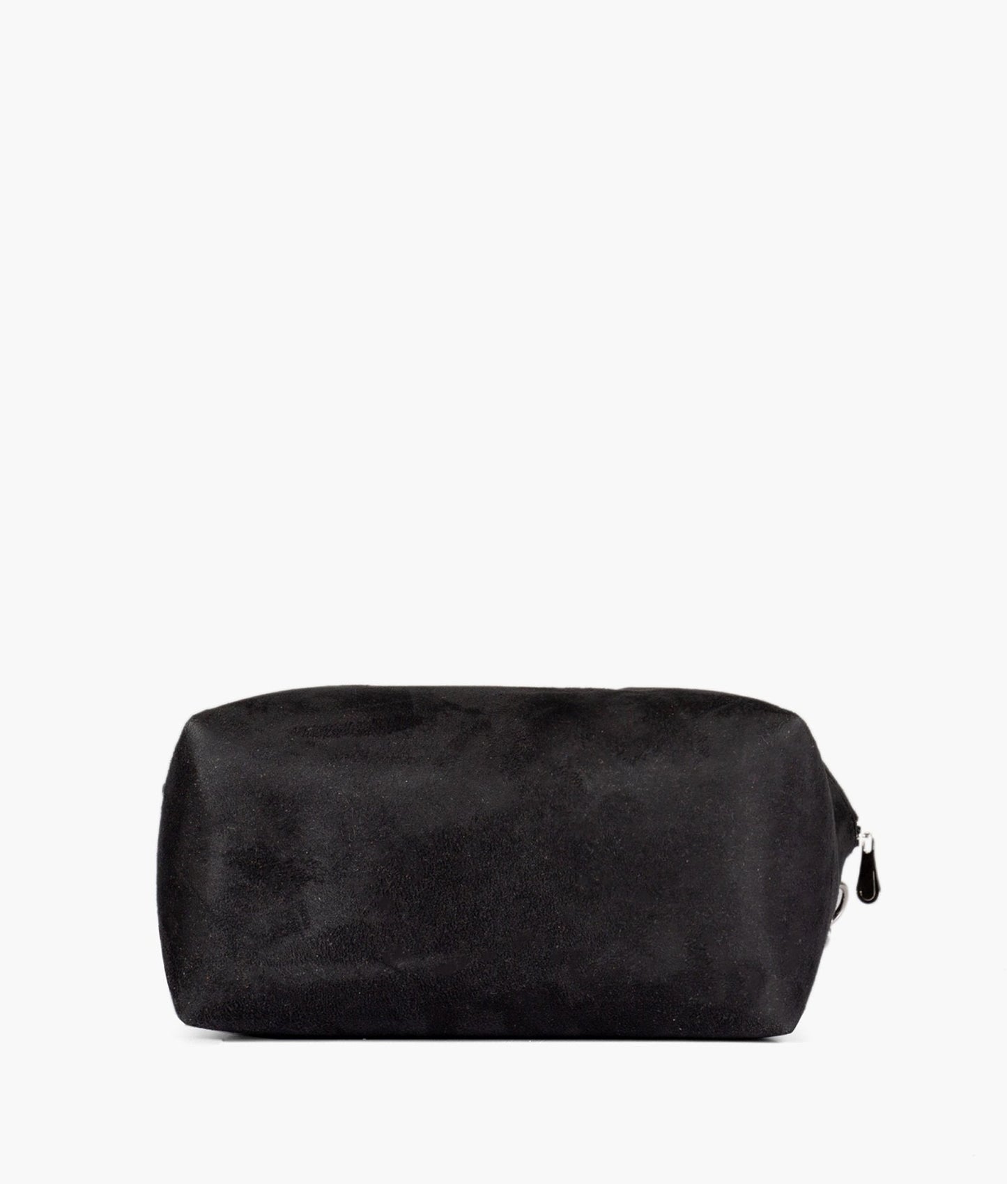 Black suede mini bowling bag