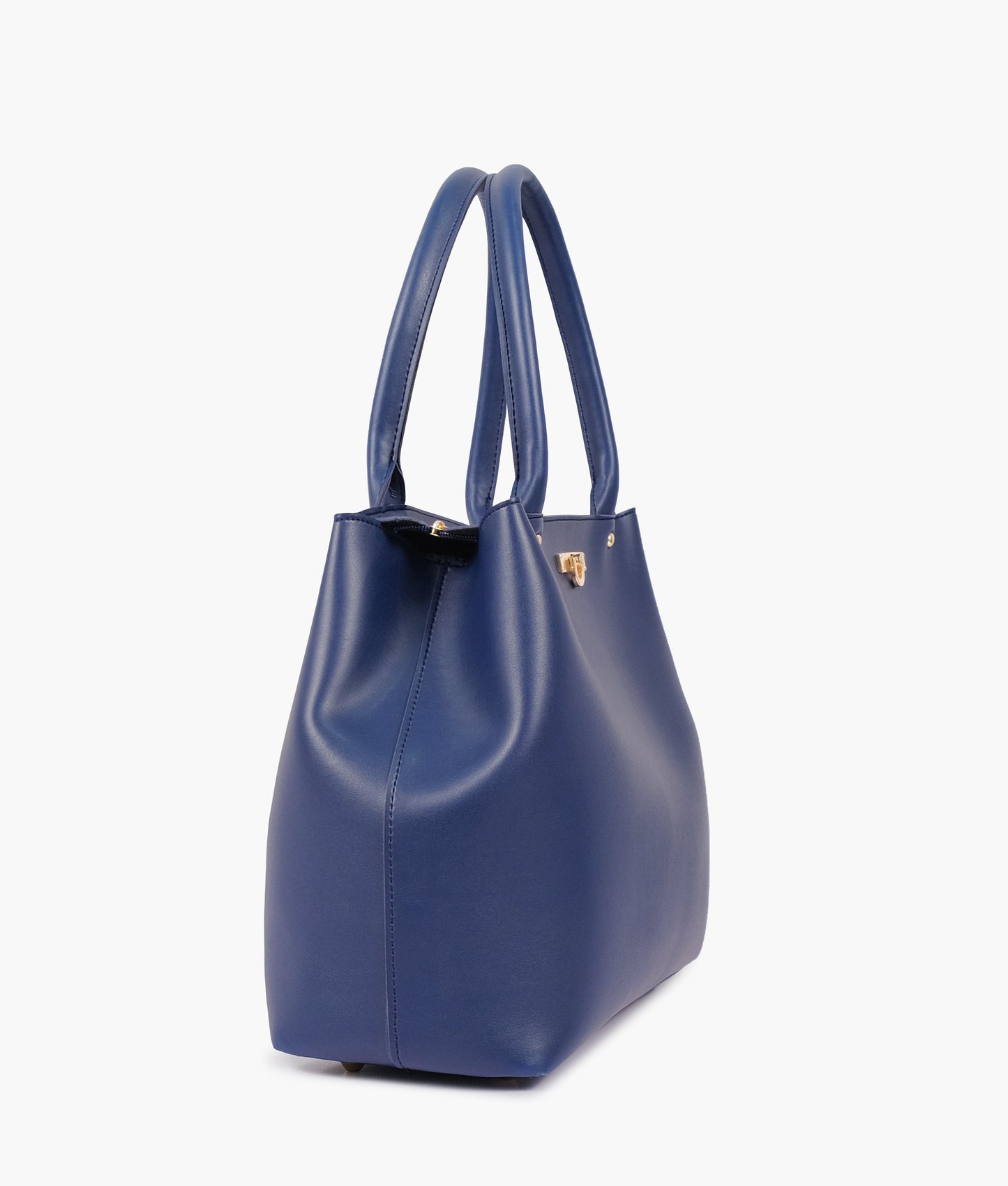 Blue zipper tote bag